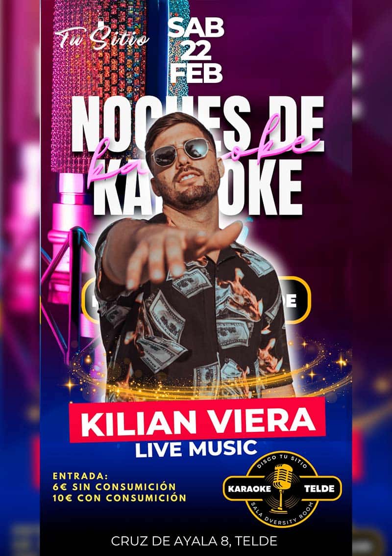 Kilian Viera noches de karaoke 22 de Febrero